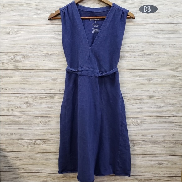 Matilda Jane Slate Blue Vneck Sleeveless Dress - Picture 1 of 5